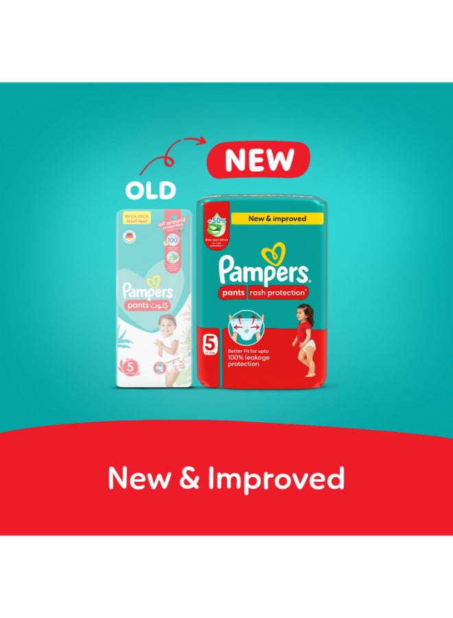 Pampers - Rash Protection Pants Diapers, Size 5, 12-18kg, Mega Pack, 48 Count - Image 1