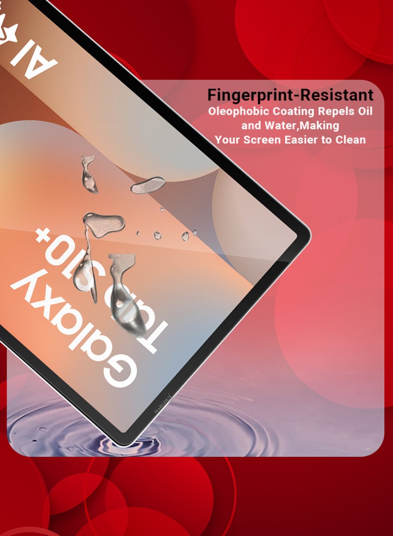 MARGOUN (for Samsung Galaxy S10 Plus Tab) 2Packs Premium Screen Protector Full Coverage, Scratch-Resistant Anti Bubble Clear  - Image 4