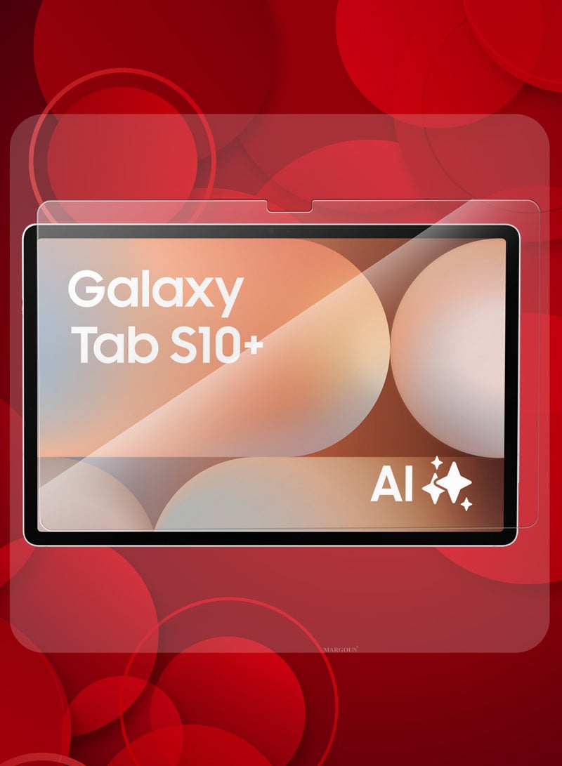 MARGOUN (for Samsung Galaxy S10 Plus Tab) 3Packs Premium Screen Protector Full Coverage, Scratch-Resistant Anti Bubble Clear  - Image 3