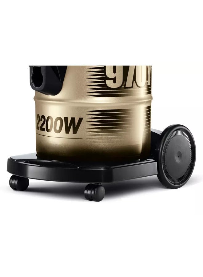 هيتاشي Vacuum Cleaner 21L 2200W Gold 21 L 2200 W CV970Y-SS220 Titanium Gold  - Image 2