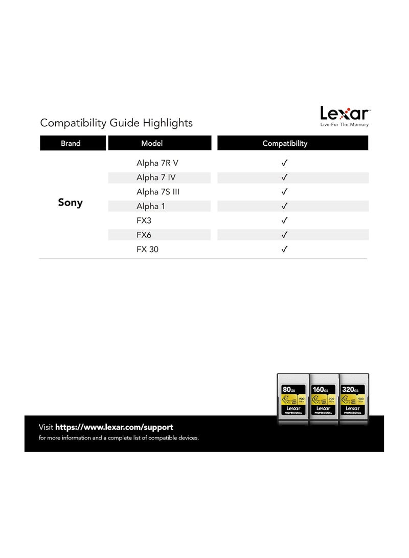 Lexar - Professional 320GB CFexpress Type A Gold Series Memory Card, Up to 900MB/s Read, Cinema-Quality 8K Video, Rated VPG 400 (LCAGOLD320G-RNENG) 320 GB - Image 1