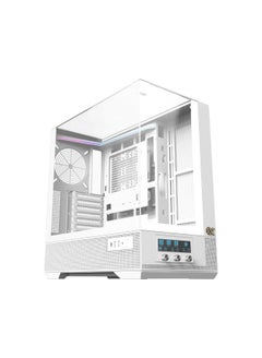 Xigmatek Vision (EATX, U3x2 & Type C, 3PCS TG, 1PC G24A+7PCS G24A Reverse+ARGB LED Fan Control Panel) White  - Image 2