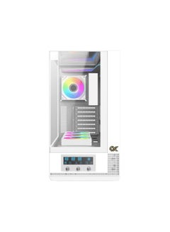 Xigmatek Vision (EATX, U3x2 & Type C, 3PCS TG, 1PC G24A+7PCS G24A Reverse+ARGB LED Fan Control Panel) White  - Image 3