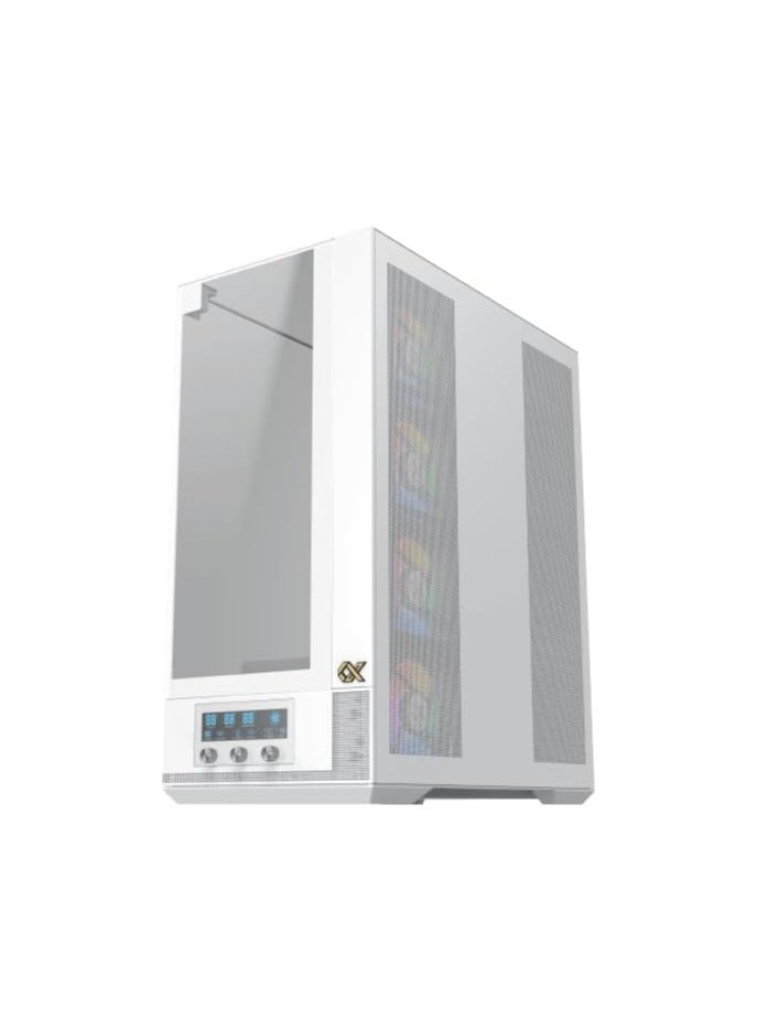 Xigmatek - Vision Pro (EATX, U3x2 & Type C, 3PCS TG, 1PC G24A+7PCS G24A Reverse+ARGB LED Fan Control Panel | White - Image 1