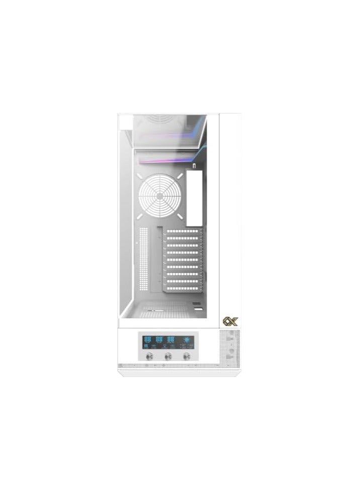 Xigmatek - Vision Pro (EATX, U3x2 & Type C, 3PCS TG, 1PC G24A+7PCS G24A Reverse+ARGB LED Fan Control Panel | White - Image 1