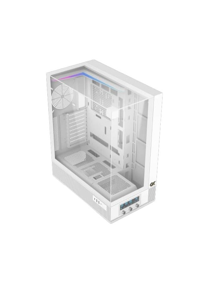 Xigmatek - Vision Pro (EATX, U3x2 & Type C, 3PCS TG, 1PC G24A+7PCS G24A Reverse+ARGB LED Fan Control Panel | White - Image 1
