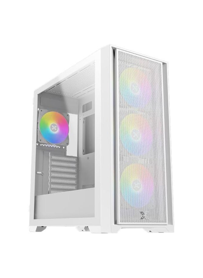 Xigmatek - Master X II Arctic Steel Tower Computer Case | White - Image 1