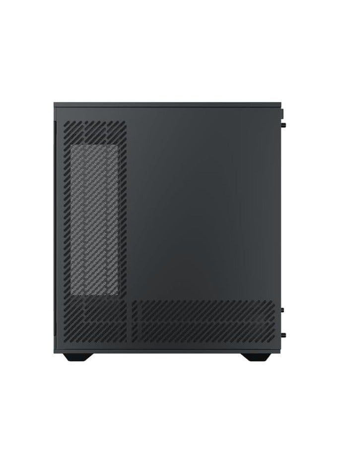 زيجماتيك - Meta Steel Mid Tower Case - Supports E-ATX, ATX, Micro ATX, Mini ITX, 4 Fans, 4 Drive Bays | Black - Image 1