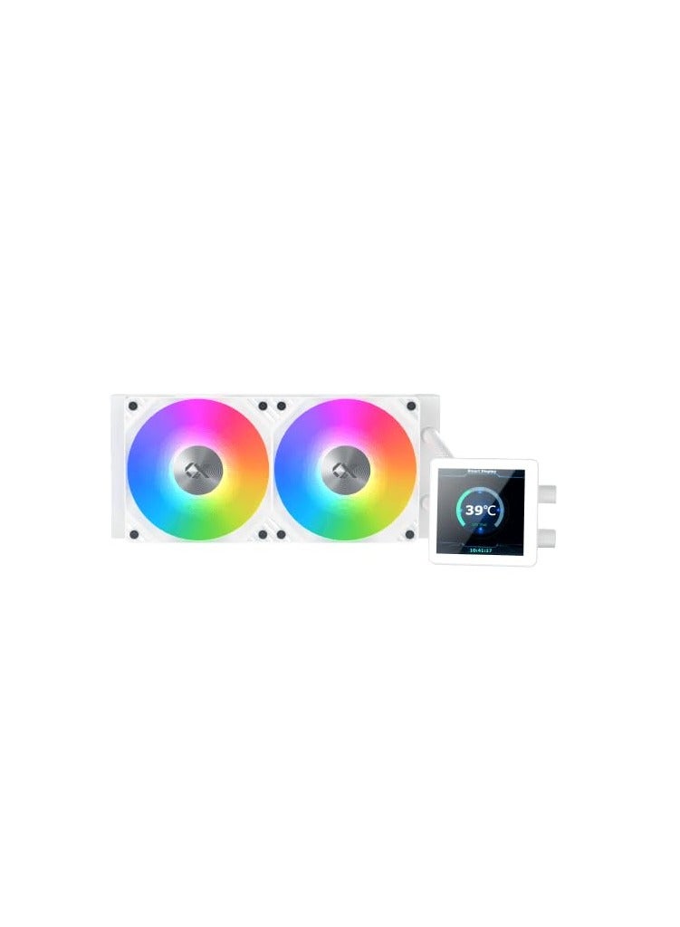 زيجماتيك Connect 240 Liquid CPU Cooler, Aluminum, for Intel/AMD, High Performance Thermal Paste - EN45264 | White  - Image 2