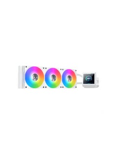 زيجماتيك Connect 360 Liquid Cooler for Desktop - White, 120x27x397mm, 2100 RPM, 240 CFM, 3.4" LCD Pump Head, Intel/AMD Support | White  - Image 1