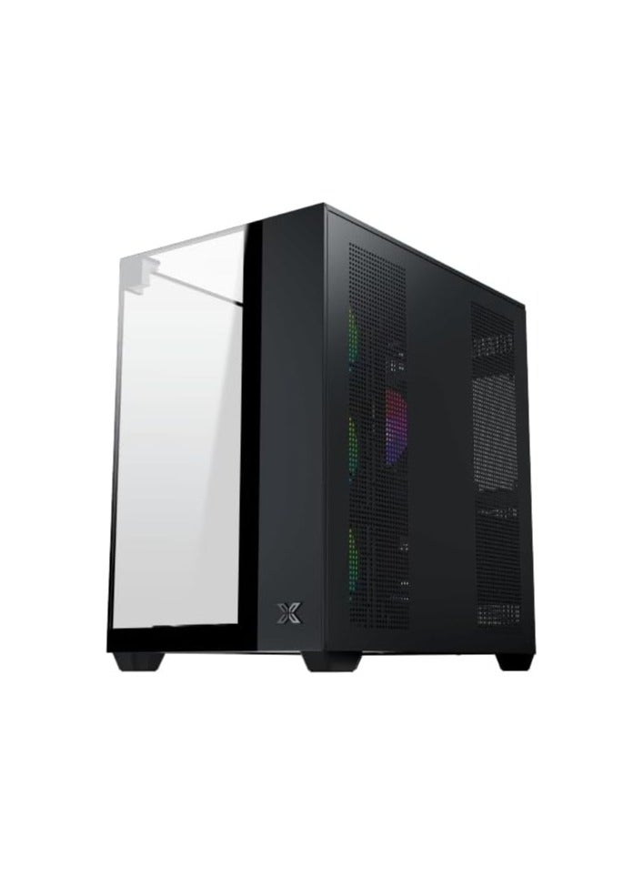 زيجماتيك Aqua V Mid-Tower Steel Case, ATX, Micro ATX, Mini ITX | Black  - Image 4