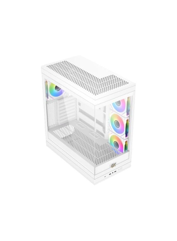 Xigmatek - Meta Arctic Steel Tower , E-ATX, 3.5'' HDD Cage, 2.5'' SSD Case | White - Image 1