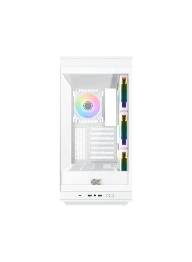 Xigmatek - Meta Arctic Steel Tower , E-ATX, 3.5'' HDD Cage, 2.5'' SSD Case | White - Image 1