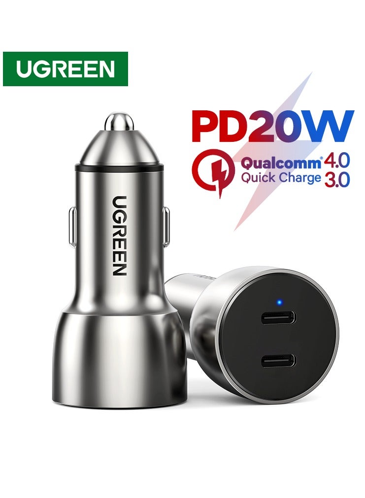 Ugreen USB-C PD Fast Car Charger 50W Grey  - Image 2