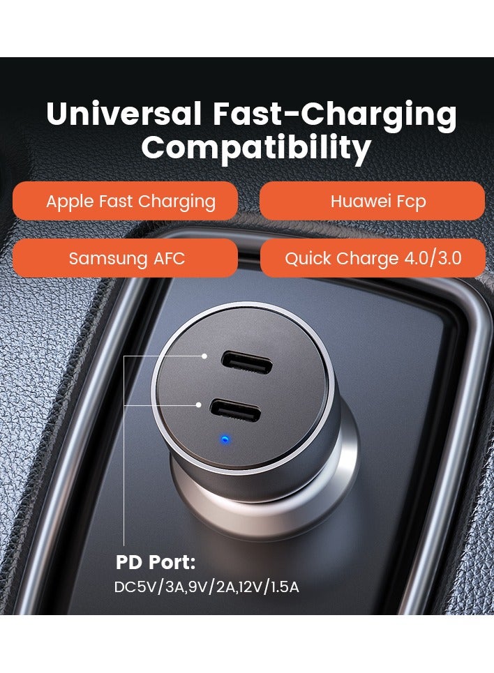 Ugreen USB-C PD Fast Car Charger 50W Grey  - Image 5