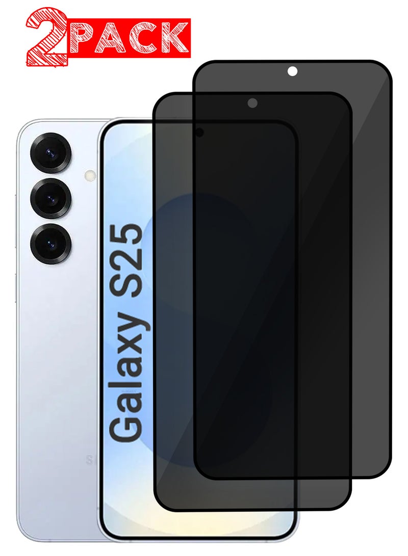 MARGOUN (for Samsung Galaxy S25 ) 2Packs Privacy Screen Protector Anti-Bubble, Shock-Proof, High Durability Clear - Image 1