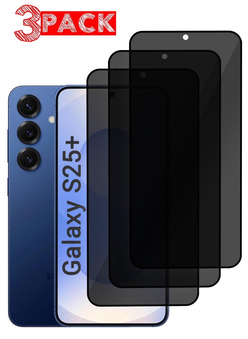 MARGOUN (for Samsung Galaxy S25 Plus) 3Packs Privacy Screen Protector Anti-Bubble, Shock-Proof, High Durability Clear - Image 1