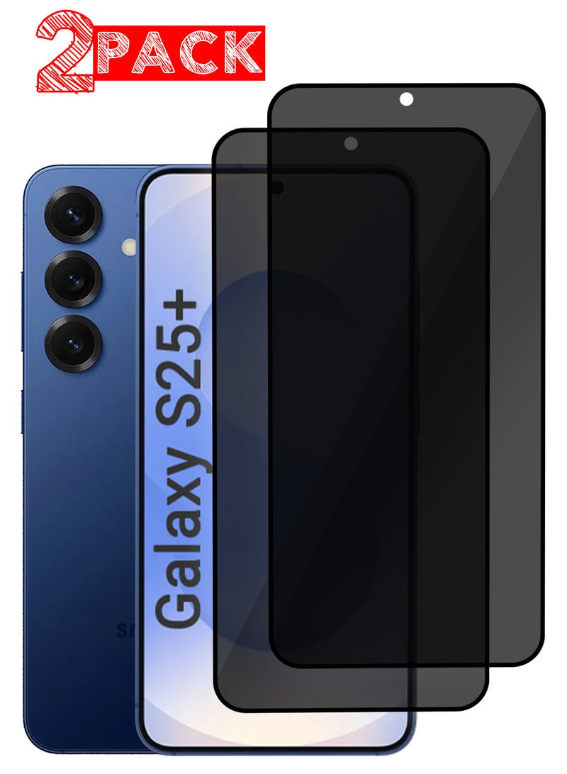 مارجون (for Samsung Galaxy S25 Plus) 2Packs Privacy Screen Protector Anti-Bubble, Shock-Proof, High Durability Clear - Image 1