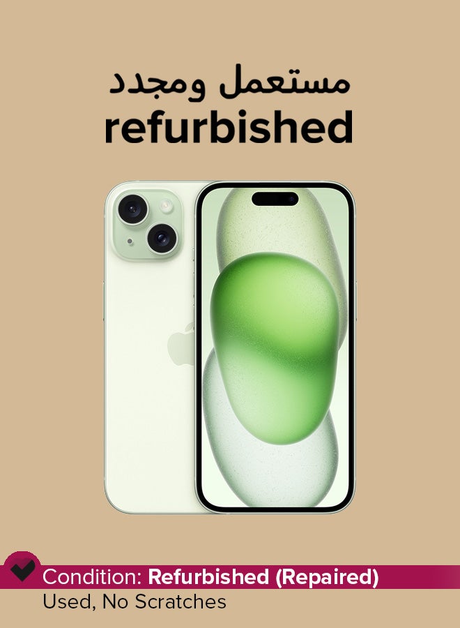 Apple Refurbished - iPhone 15 128GB Green 5G  - Image 1