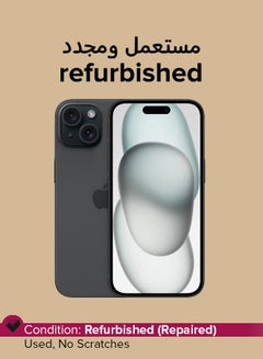 Refurbished - iPhone 15 128GB Black 5G