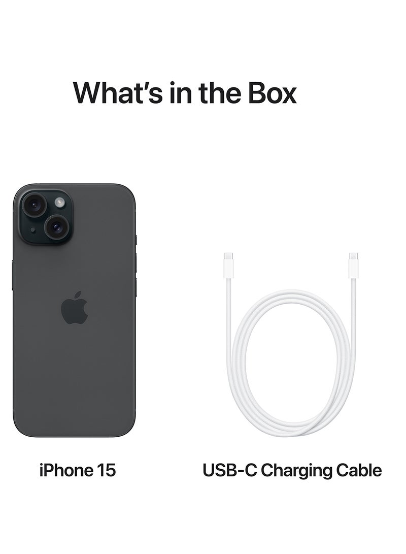 Apple - Refurbished - iPhone 15 128GB Black 5G - Image 1