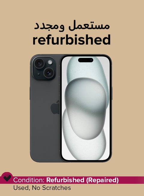 Refurbished - iPhone 15 128GB Black 5G