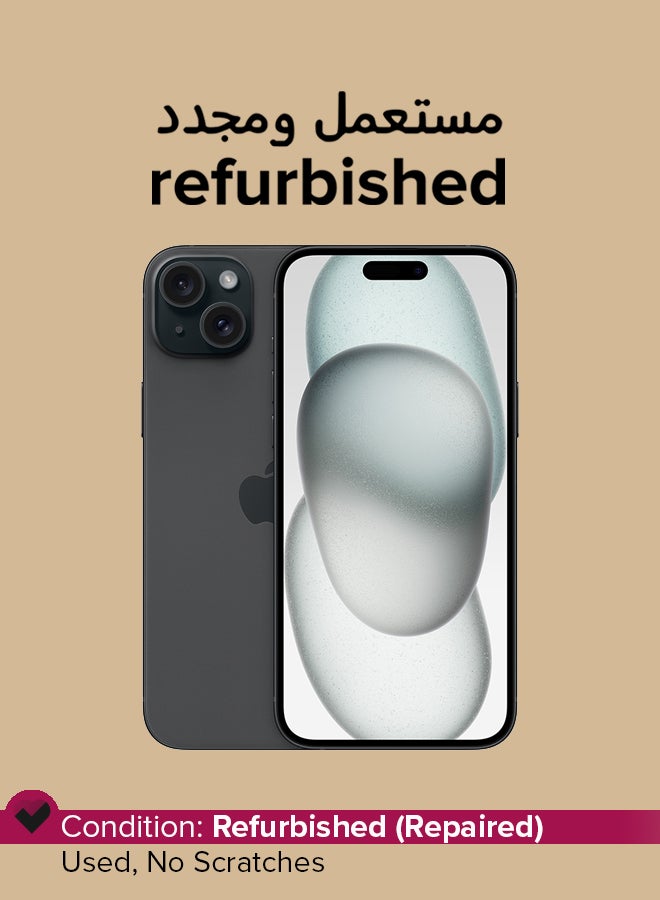 أبل Refurbished - iPhone 15 Plus 128GB Black 5G With Facetime  - Image 1
