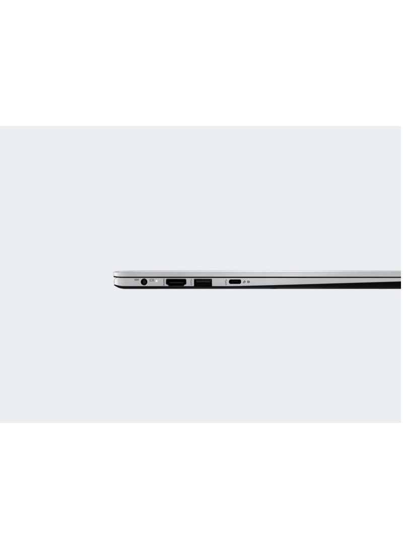 MSI - LAPTOP MSI (9S7-15S122-057 ) Modern 15 F13MG CPU Raptor Lake i5-1335U RAM Onboard DDR4 8GB ( 3200MHz ) HDD 512 GB SSD UHD Intel Iris UHD Graphics Single backlight KB (White) 14 FHD (1920*1080) 60Hz IPS – Level English/Arabic Silver - Image 1