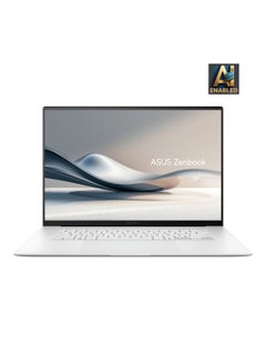 Zenbook S 16 OLED AI Laptop With 16-Inch Display,  AMD Ryzen AI R9-HX370 Processor/32GB RAM/2TB SSD/Intel UHD Graphics/Windows 11 Home with Copilot Key English/Arabic Scandinavian White