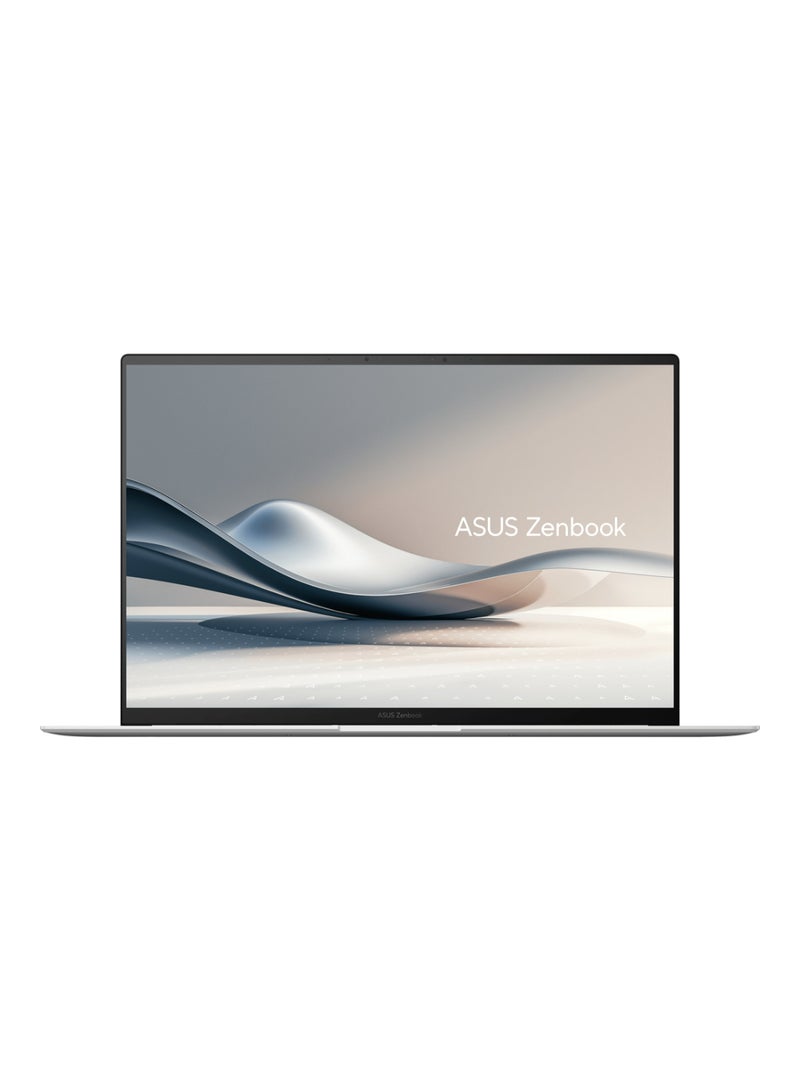 ASUS - Zenbook S 16 OLED AI Laptop With 16-Inch Display,  AMD Ryzen AI R9-HX370 Processor/32GB RAM/2TB SSD/Intel UHD Graphics/Windows 11 Home with Copilot Key English/Arabic Scandinavian White - Image 1