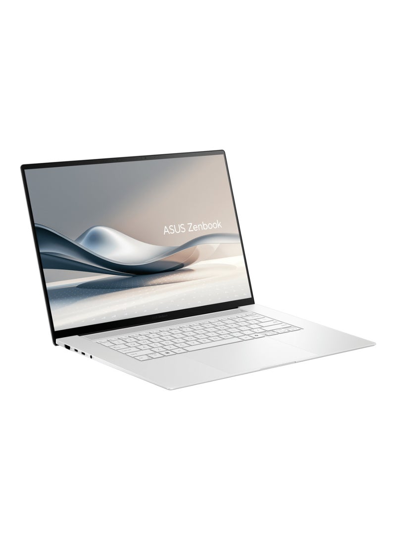 ASUS - Zenbook S 16 OLED AI Laptop With 16-Inch Display,  AMD Ryzen AI R9-HX370 Processor/32GB RAM/2TB SSD/Intel UHD Graphics/Windows 11 Home with Copilot Key English/Arabic Scandinavian White - Image 1