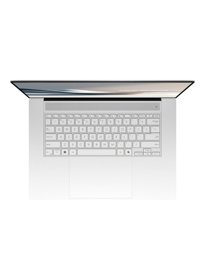 ASUS - Zenbook S 16 OLED AI Laptop With 16-Inch Display,  AMD Ryzen AI R9-HX370 Processor/32GB RAM/2TB SSD/Intel UHD Graphics/Windows 11 Home with Copilot Key English/Arabic Scandinavian White - Image 1