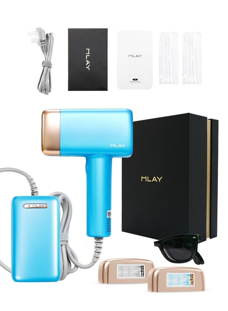 ملاي - T14 New Arrival Ice-sensing IPL Laser Hair Remove Machine Replaceable Lamp HR/AC/SR Sky Blue - Image 1