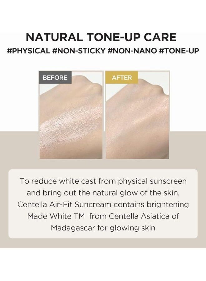 skin1004 - Madagascar Centella Air-Fit Suncream Plus SPF50+ PA++++ White 50ml - Image 1