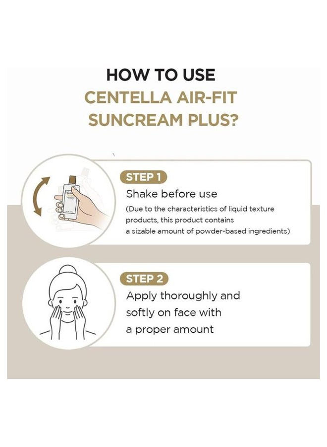skin1004 - Madagascar Centella Air-Fit Suncream Plus SPF50+ PA++++ White 50ml - Image 1