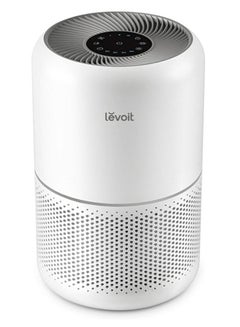 Air Purifier for Home Allergies Pets Hair in Bedroom, Covers Up to 40 m² for Home Medium Room, Powered by 33W, 3-in-1 Filter, Remove Dust Smoke Pollutants Odor CORE-300 White