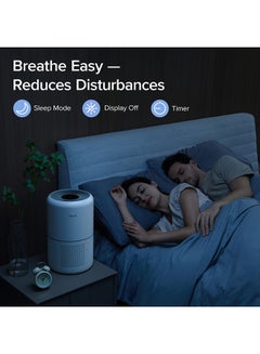 LEVOIT Air Purifier for Home Allergies Pets Hair in Bedroom, Covers Up to 40 m² for Home Medium Room, Powered by 33W, 3-in-1 Filter, Remove Dust Smoke Pollutants Odor CORE-300 White  - Image 3