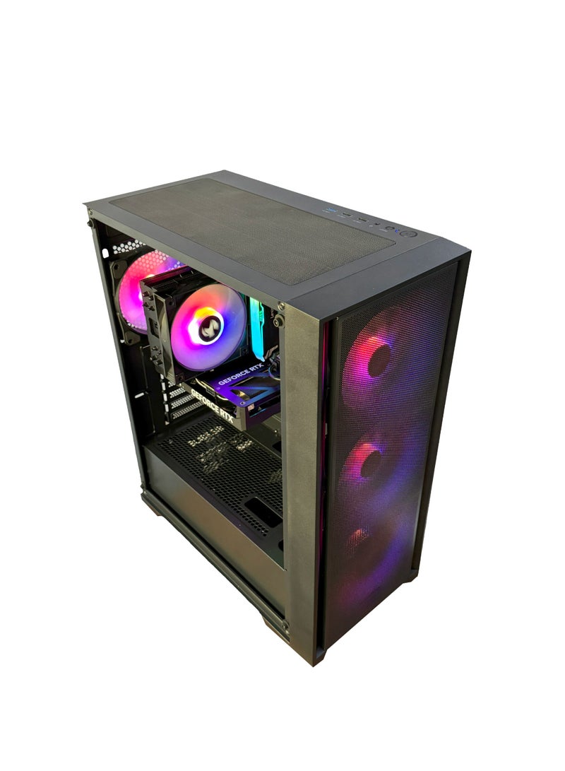 ام اي اكسايت - Gaming PC PRO Core i7 13700F Processor/ Nivida GeForce RTX 4060 Graphics/16GB RAM DDR4/1000GB SSD/Windows 11 Pro Black - Image 1