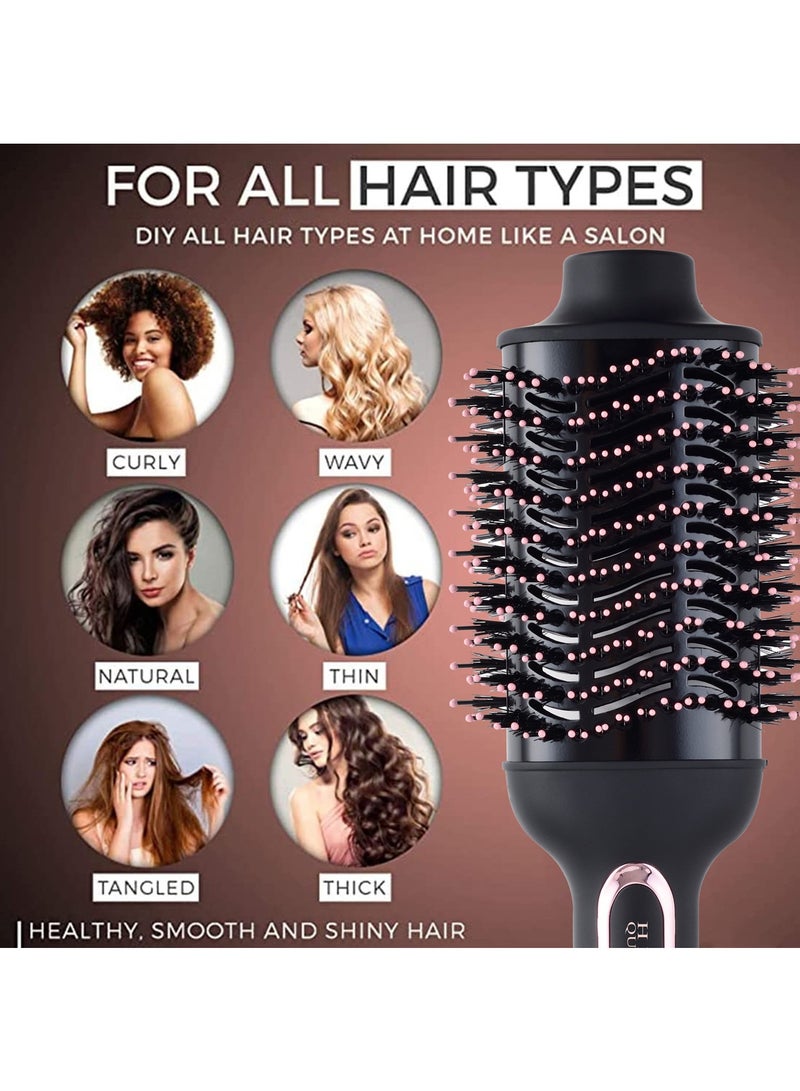 ريبون Original RE-2512Black Hair Styler 1200W One-Step Volumizer Hair Dryer and Hot Air Brush  - Image 4