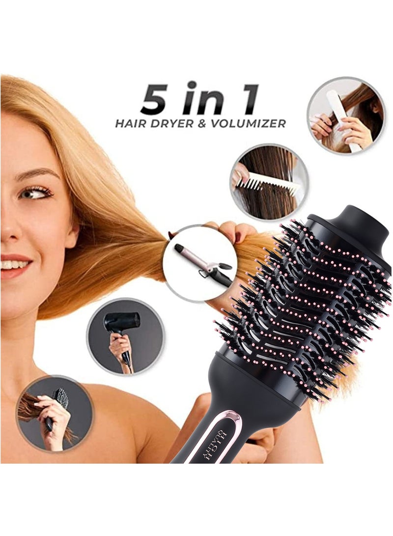 ريبون Original RE-2512Black Hair Styler 1200W One-Step Volumizer Hair Dryer and Hot Air Brush  - Image 3