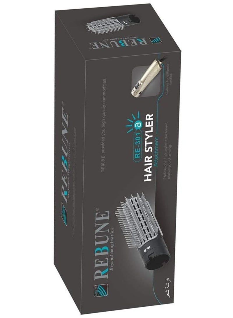 ريبون RE-301 Hair Styler Brush Head Hot Air Styler Hair Straightener Brush Attachment  - Image 4