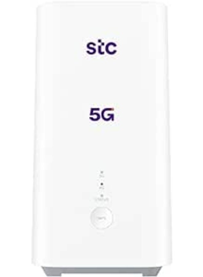 اس تي سي Router 5G CPE 5 | Dual Band Up to 36 Gbps | 3600Mbps | Wi-Fi 6 3000Mbps | High Gain Antenna - H155-381 | White  - Image 1