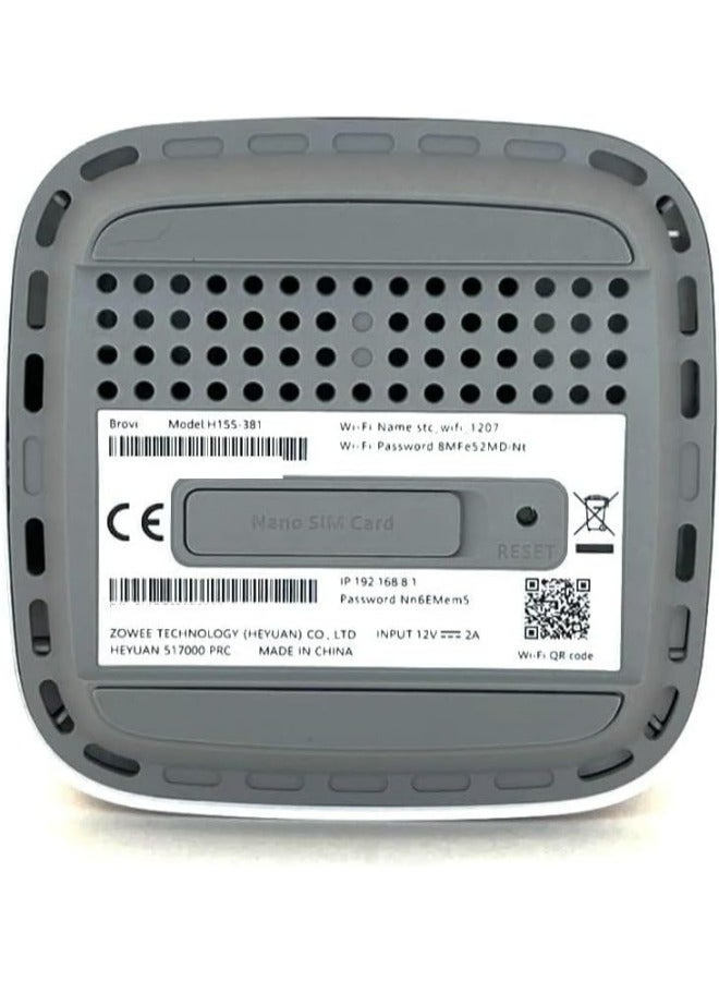 اس تي سي Router 5G CPE 5 | Dual Band Up to 36 Gbps | 3600Mbps | Wi-Fi 6 3000Mbps | High Gain Antenna - H155-381 | White  - Image 4
