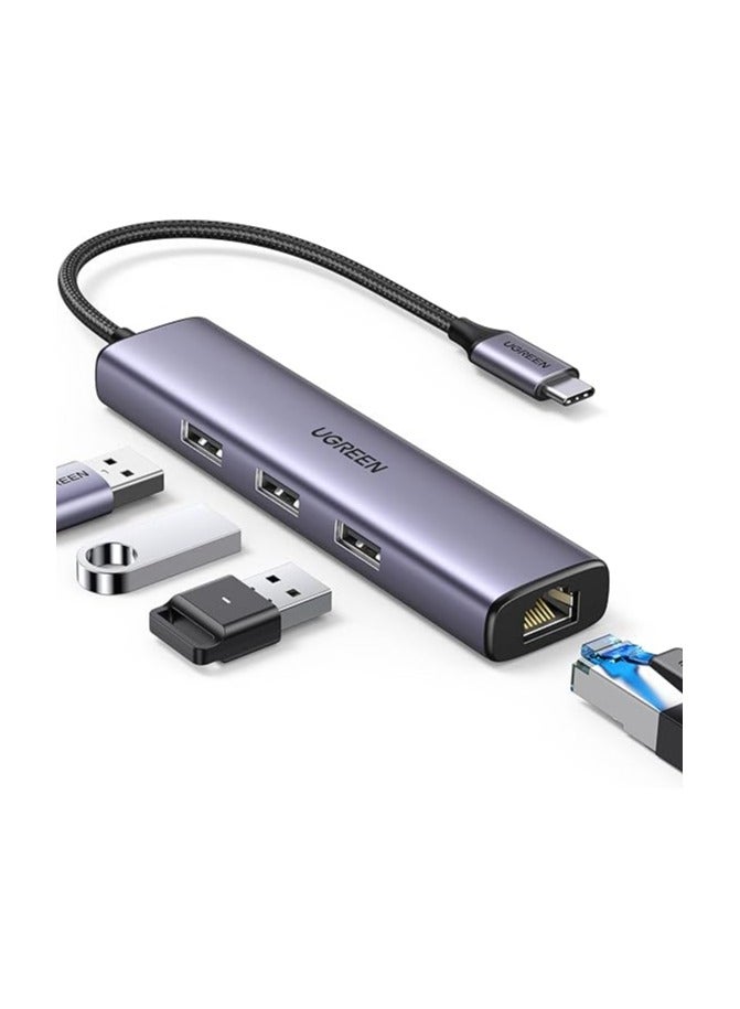 Ugreen Ugreen 60600 4-in-1 USB-C Ethernet Hub Grey  - Image 1