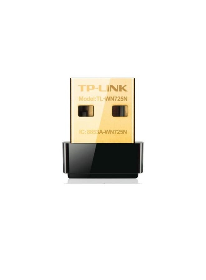 تي بي لينك TP-Link TL-WN725N 150Mbps Nano USB Adapter – Small Size, Big Performance – Effortless Connectivity – Speed in a Tiny Package – Connectivity Anywhere Black - Image 1
