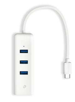 TP-LINK UE330C USB Type-C 3-Port Hub & Gigabit Ethernet Adapter white  - Image 2