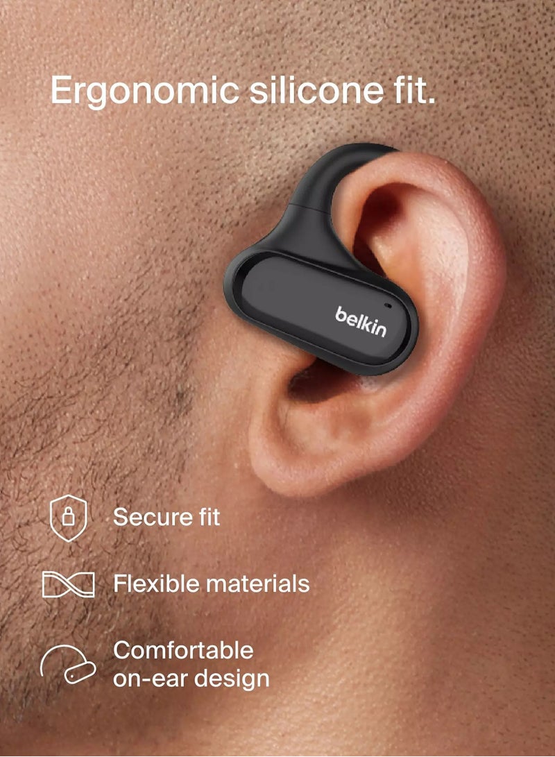 belkin Soundform Clearfit Open-Ear Wireless Earbuds- Black  - Image 2