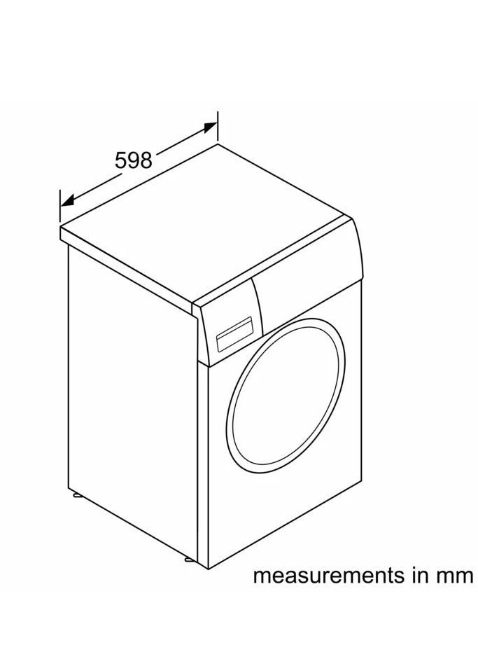 BOSCH Series 4 Washing Machine 10 kg 15 Programmes Front Loader - Eco Silence Drive 1400 RPM 10 kg WGA254ZREG Dark Grey  - Image 5