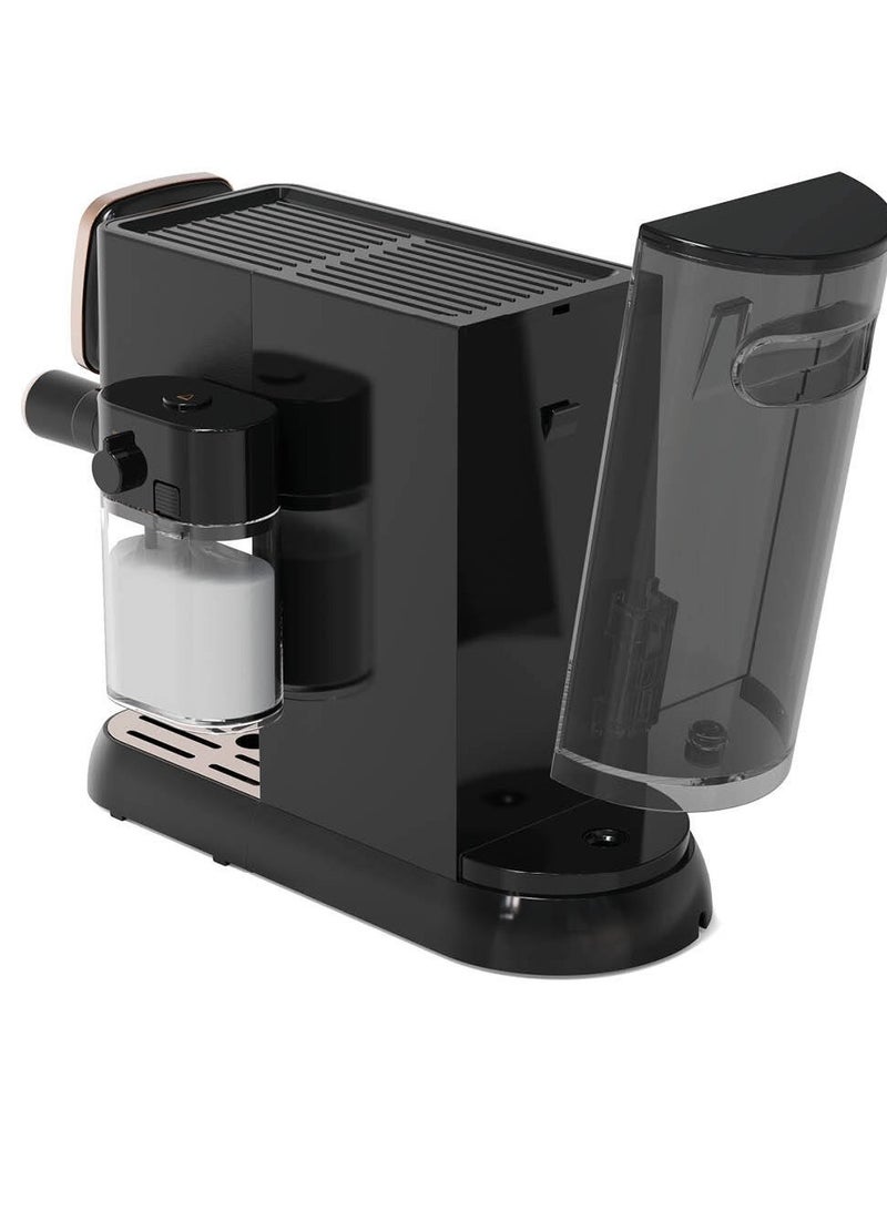 Arzum - Okka Solo Espresso Machine Semi Automatic Power : 1628 W Pressure: 15 bar Water Capacity: 1.1 L 1628 W OK0032-0400 Black/copper Black/copper - Image 1