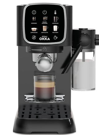 Okka Solo Espresso Machine Semi Automatic Power 1628 W Pressure15 bar Water Capacity1.1 liters 1.1 L 1628 W OK0032-0500 Black/Silver OK0032-0500 Black/Silver - pnsku/N70147083V/45/_/1738129747/d5b9a361-6f96-4ee6-a543-e3227b875647